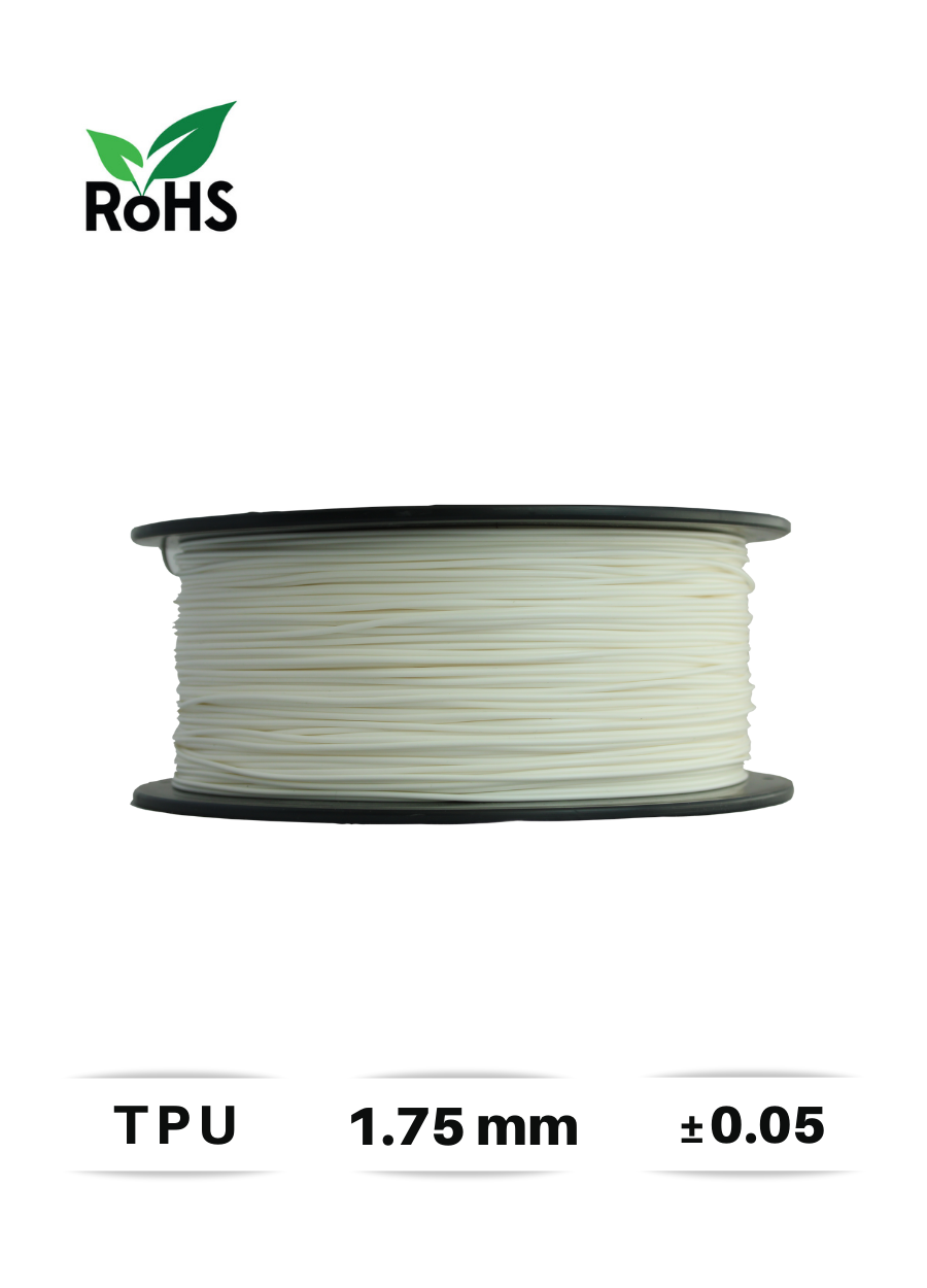 Filamentto Beyaz TPU Filament 1.75mm - 1 Kg