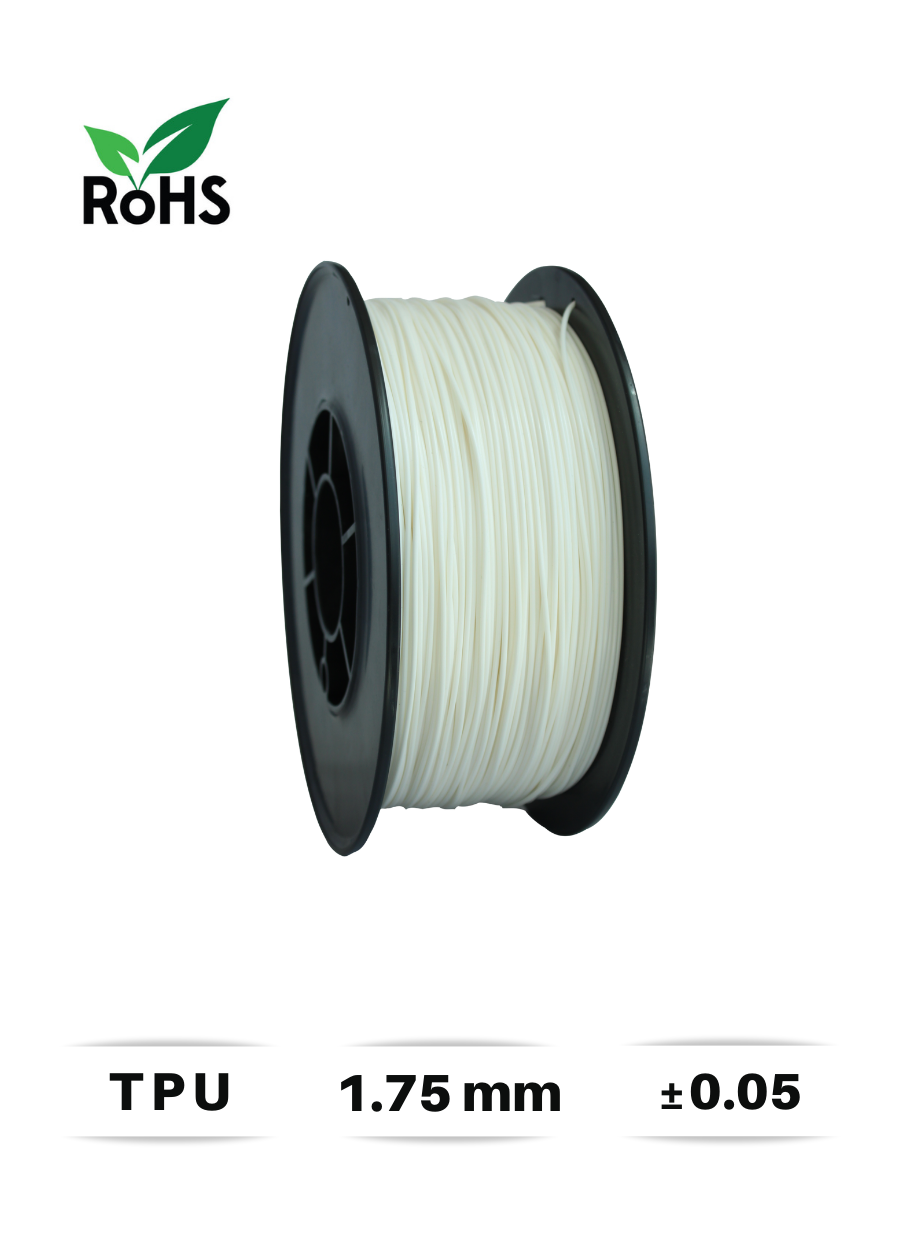 Filamentto Beyaz TPU Filament 1.75mm - 1 Kg