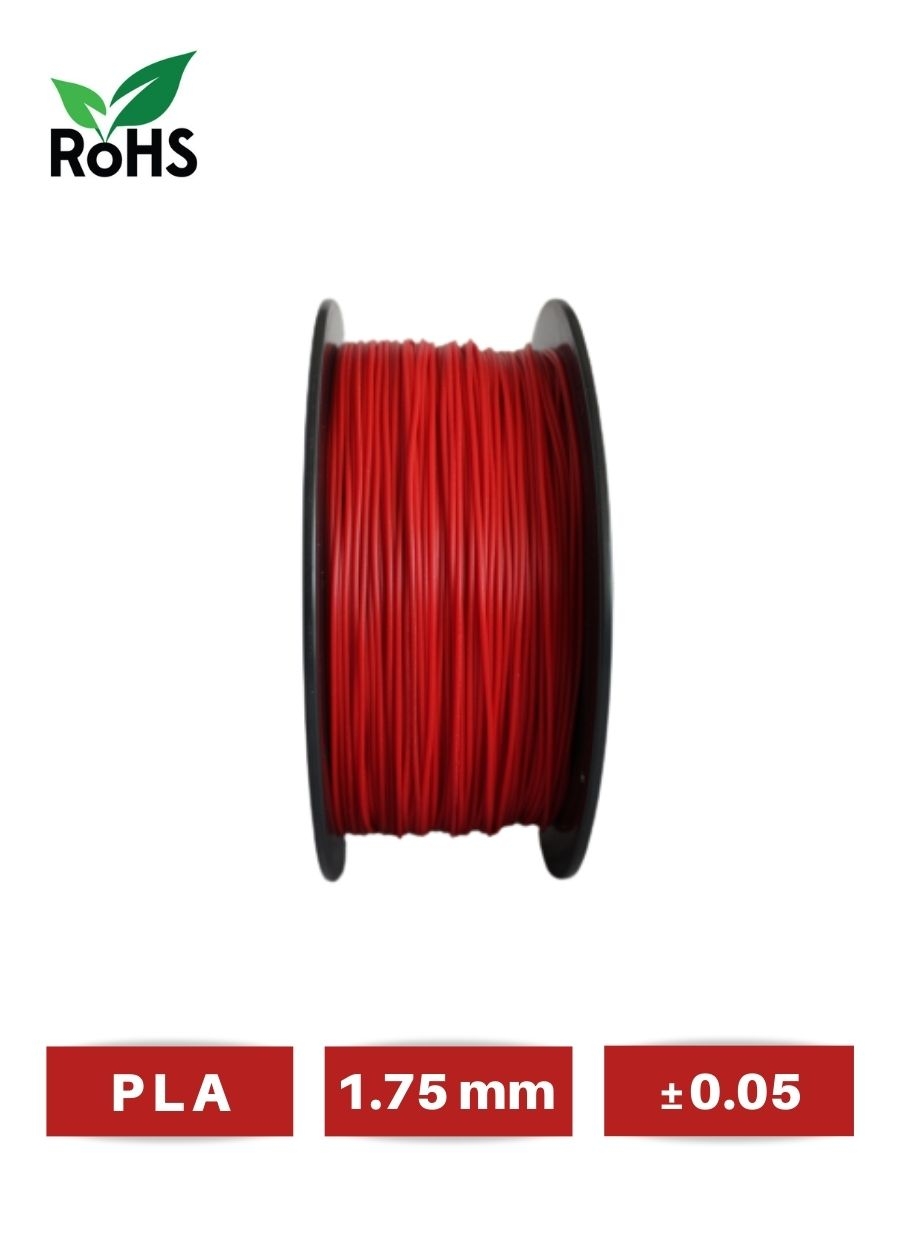 Filamentto Kırmızı PLA Filament 1.75mm - 1 Kg