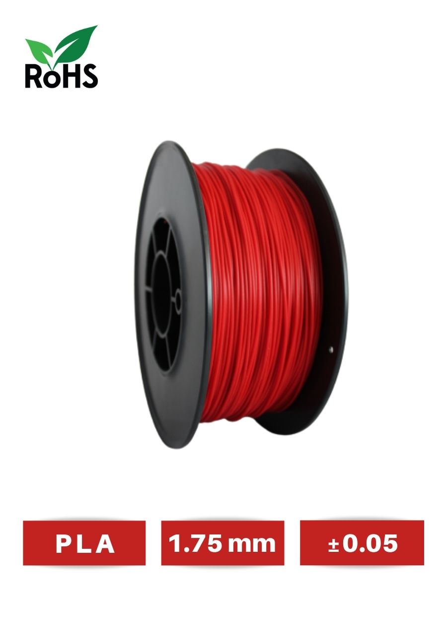 Filamentto Kırmızı PLA Filament 1.75mm - 1 Kg